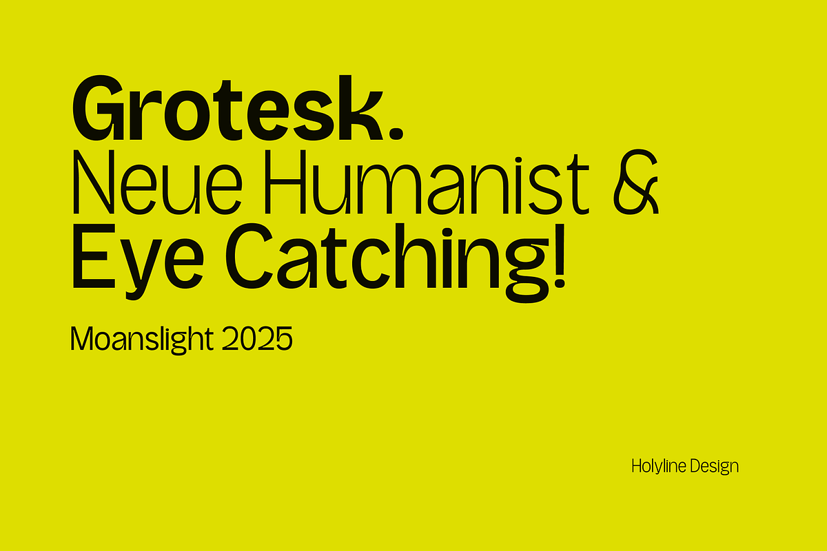 Moanslight - Modern Grotesque, a Sans Serif Font by Holyline Design (Photo 9 of 15)
