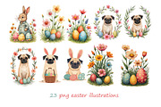 Happy Easter Clipart Collection, an Animal Illustration by AG Mockups (Thumbnail 2 of 7)