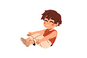 Cute kids doing sports exercises set, a Person Illustration by PaperTrident (Thumbnail 11 of 13)