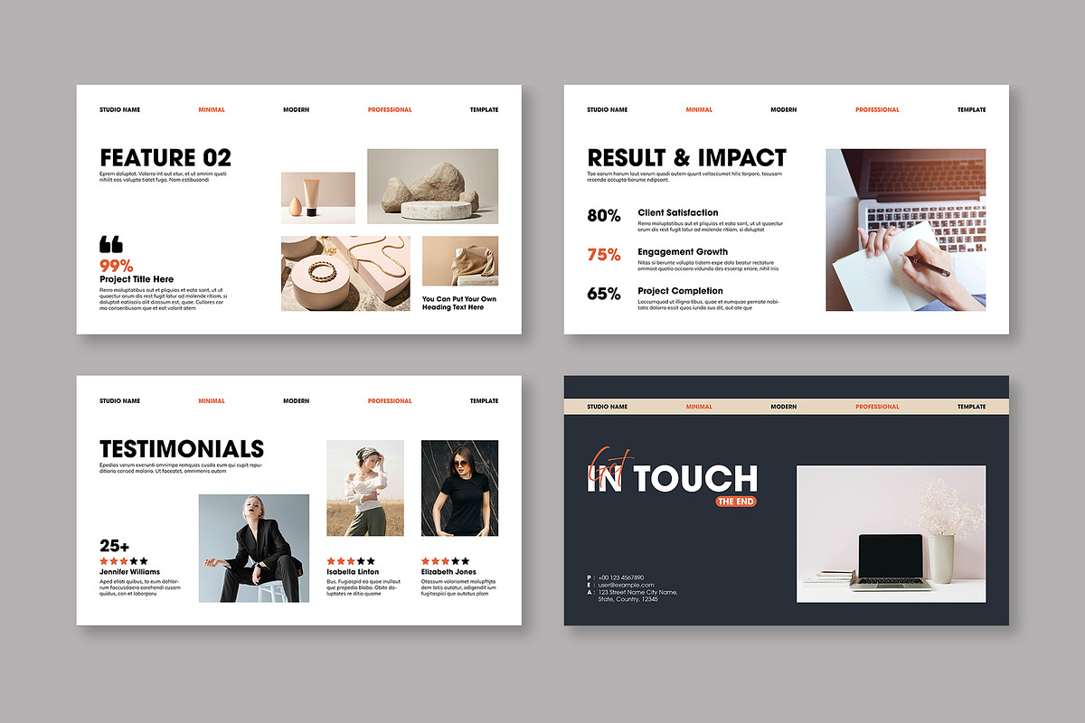 Minimal Project Potfolio Presntation, a Presentation Template by Mighty-Slide (Photo 4 of 4)