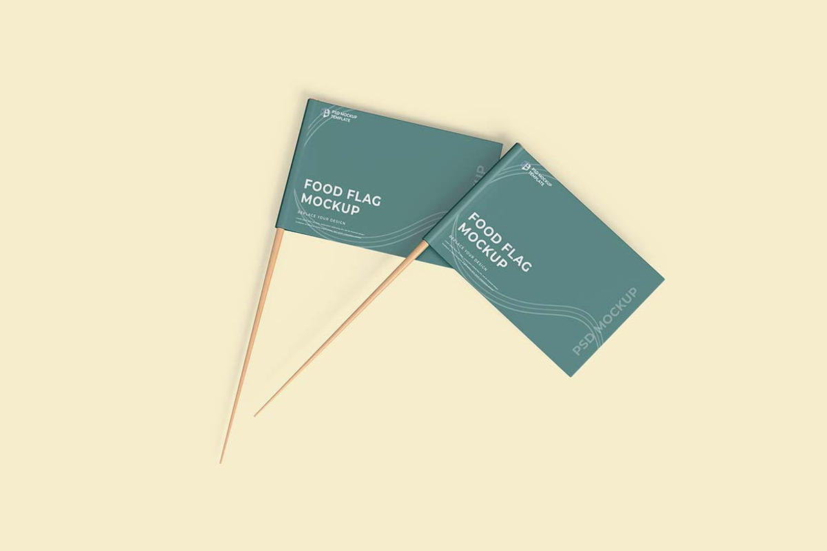 Food Flag Mockup, an Advertising Mockup by tiyasprabawa (Photo 3 of 5)
