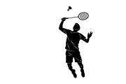 Badminton Smash Silhouettes, an Illustration by Amazin_art (Thumbnail 12 of 31)