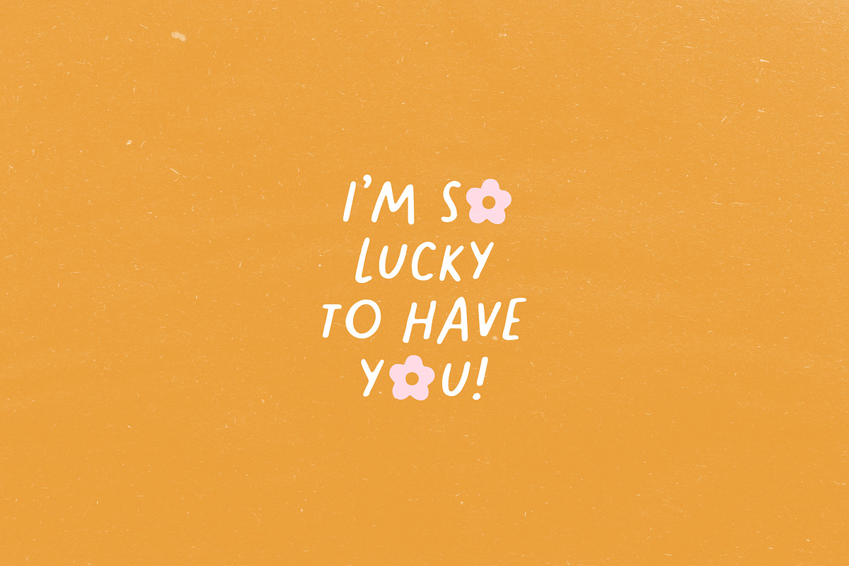 Blooming Mood - Cute Font, a Handwritten Font by simpleblues (Photo 4 of 12)