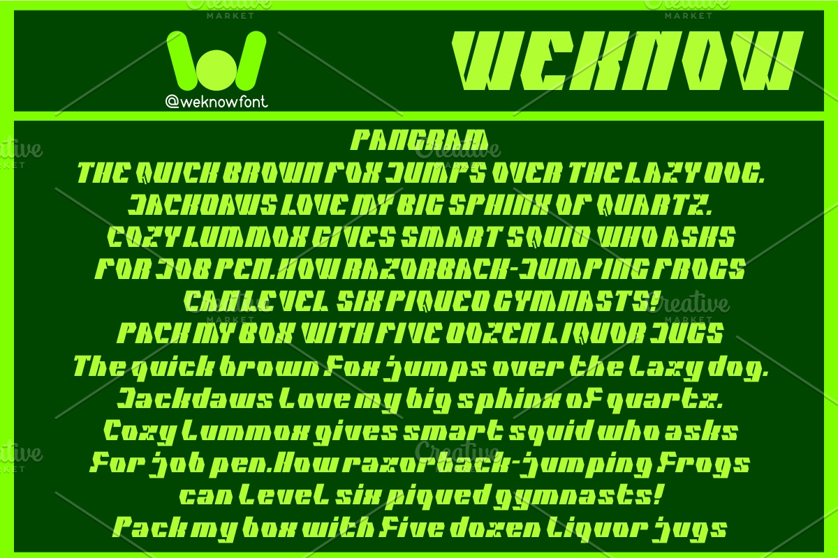 Cybernetic Man font, a Font by weknow (Photo 6 of 8)