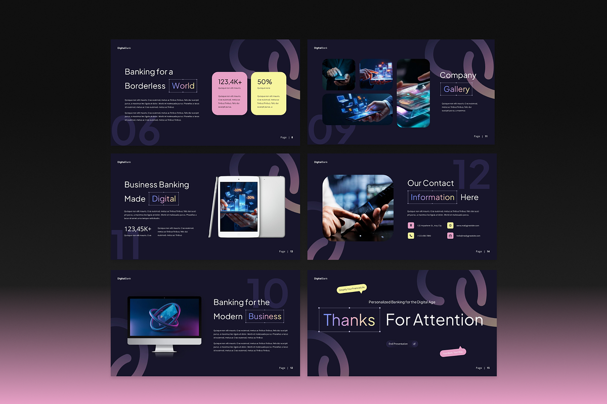 Digital Bank Presentation preview 6