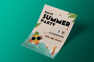 End Of Summer Party Flyer