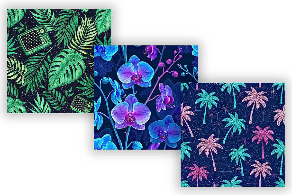 Tropical Glitch Art Seamless Pattern, a Pattern Graphic by FloridPrintables (Photo 2 of 7)