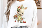 Whimsical Summer Bunny Fruits PNG, an Illustration by SinaCreation (Thumbnail 4 of 7)