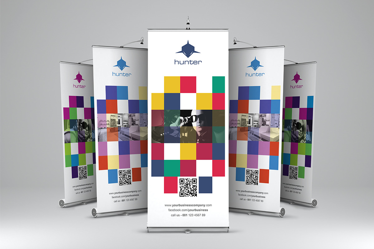 Pixel - Roll-Up Banner 1, a Flyer Template by Cooledition