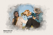 Editable Watercolor Photoshop Effect, an Action Add-On by Photoshop Action (Thumbnail 3 of 17)