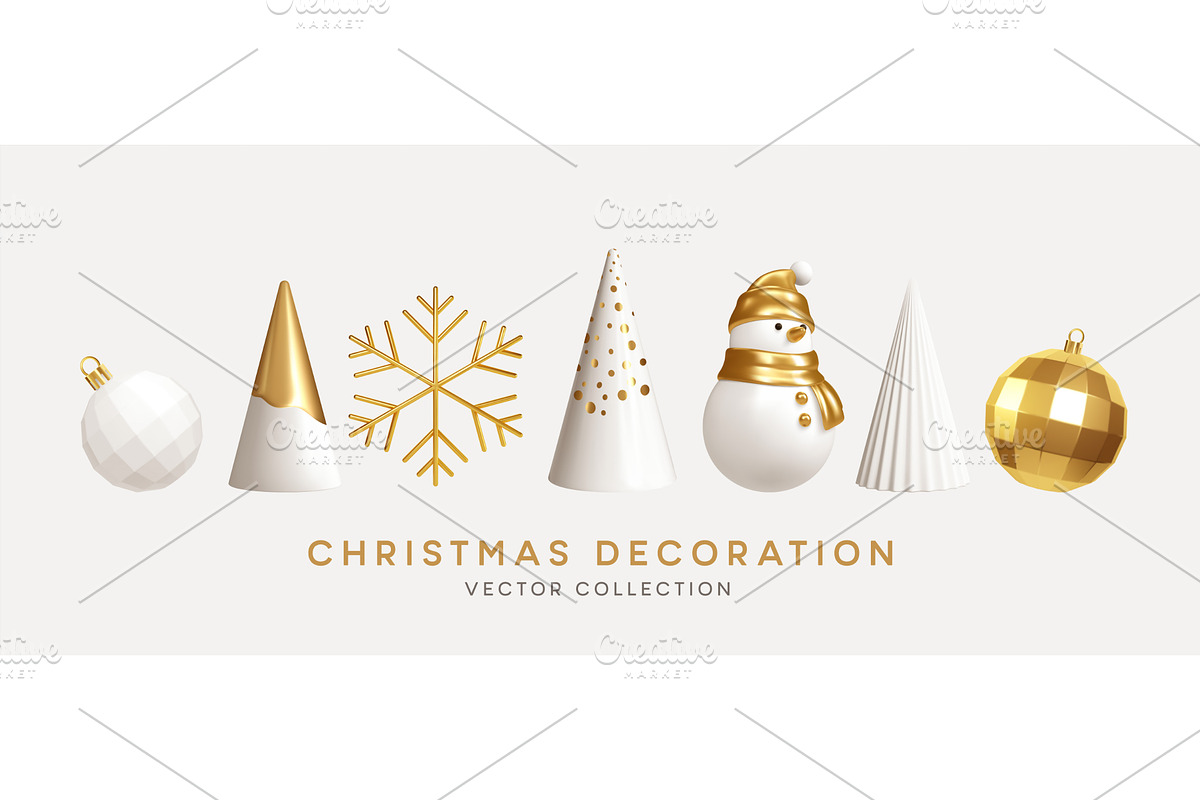 Christmas decorations vector, an Object Graphic by Vik_Y  Vector&Design