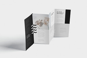 4 Fold Brochure Mockups