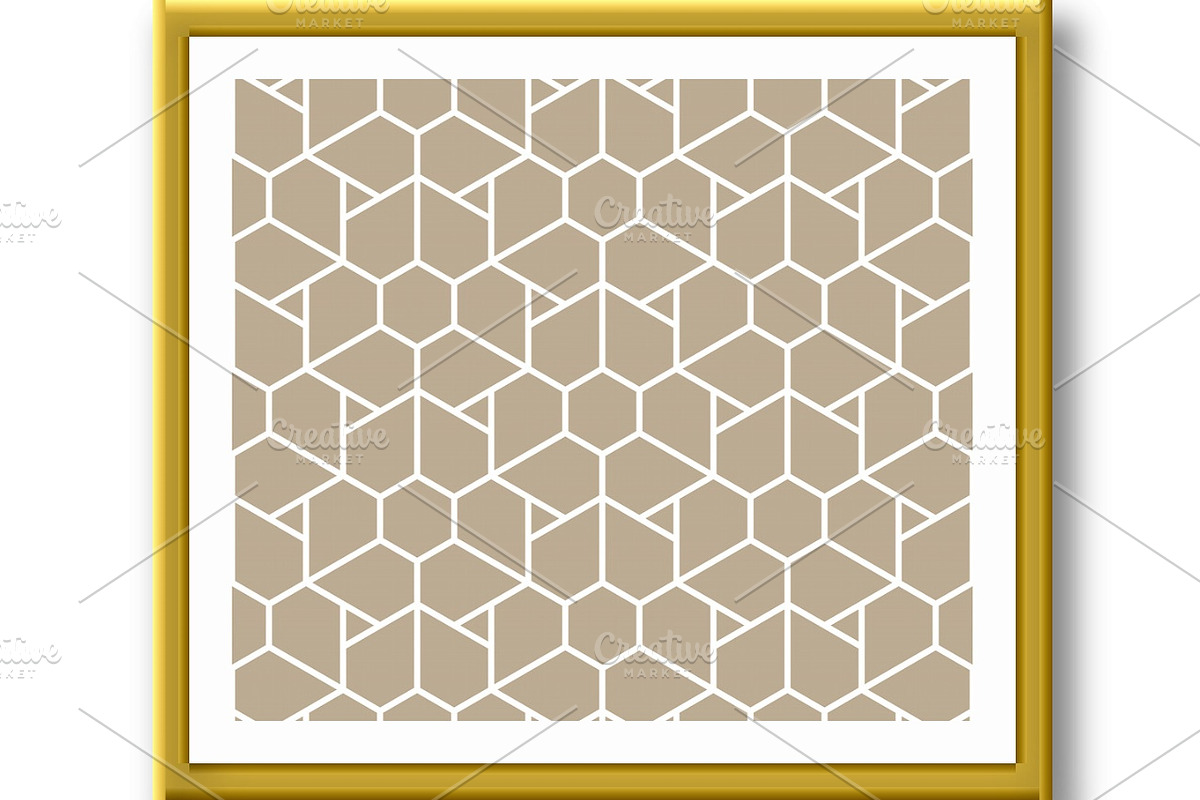 The geometric pattern with lines, a Decorative Illustration by RODINA (Photo 2 of 3)