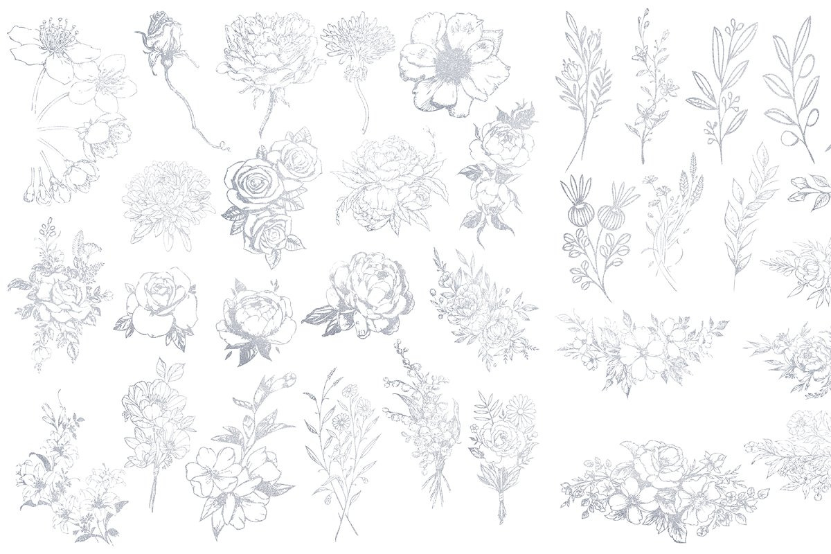 Card templates, floral illustrations, a Card Template by AnastasiyaOleynik (Photo 7 of 10)