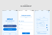 molo Mobile Wireframe Kit, a Wireframe Template by CreativesCastle (Thumbnail 4 of 14)