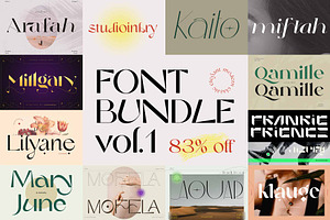 Modern Font Bundle Vol.1