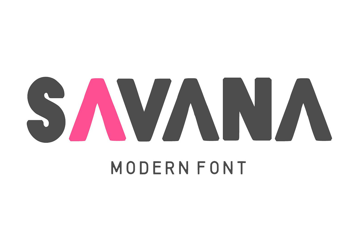 Savana Modern Font, a Sans Serif Font by Fourteen Letter (Photo 1 of 6)