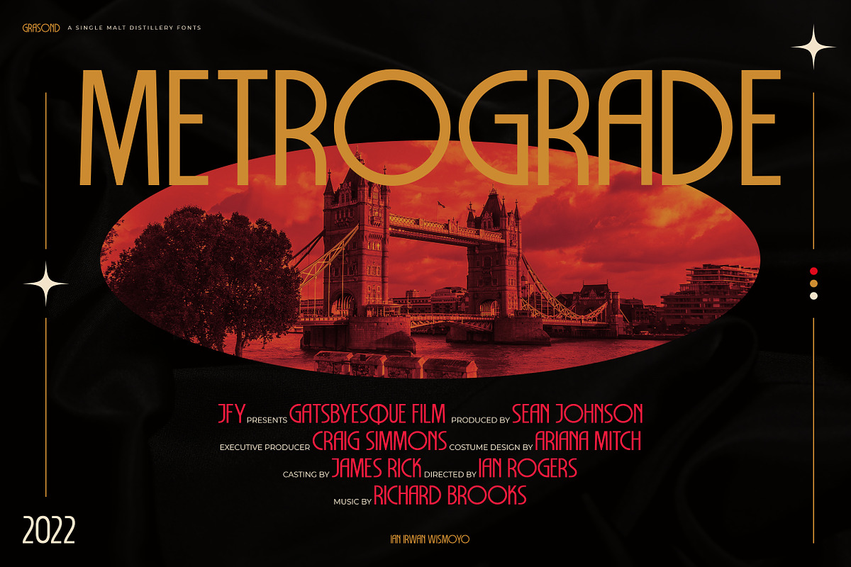 GRASOND - Vintage Deco Fonts, a Sans Serif Font by Ian Irwanwismoyo (Photo 2 of 10)