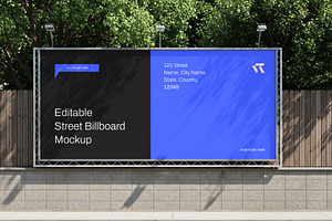 Editable Street Billboard Mockup, an Advertising Mockup by graphypix
