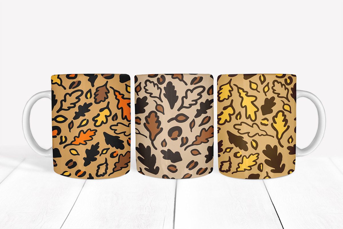 Fall leopard print seamless pattern, a Pattern Graphic by LaBelezokaDesign (Photo 3 of 3)
