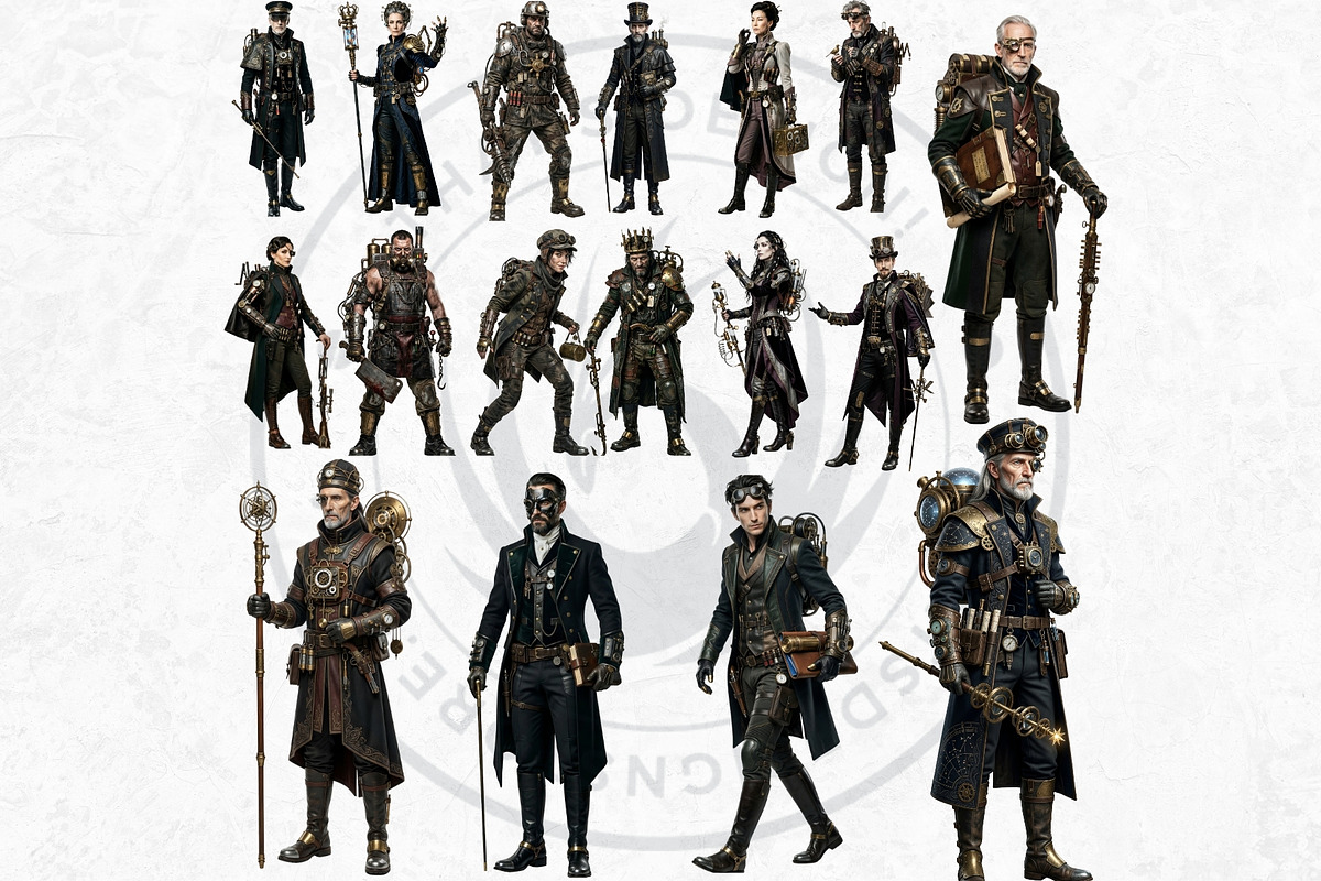 Brass Requiem Steampunk Characters, a Person Illustration by ThatsDesignArt (Photo 5 of 12)