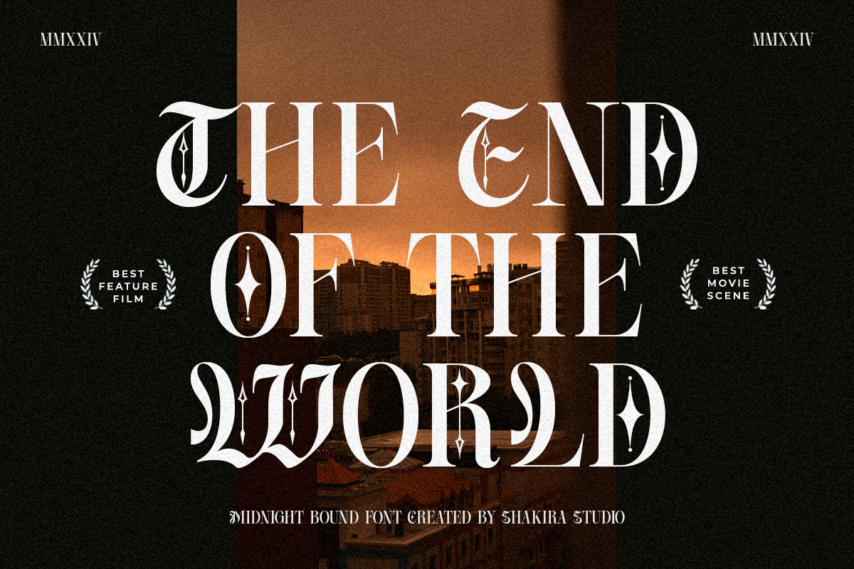 Midnight Bound - Blackletter x Serif, a Serif Font by Shakira Studio (Photo 6 of 10)