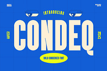 Condeq – Bold Condensed Display Font