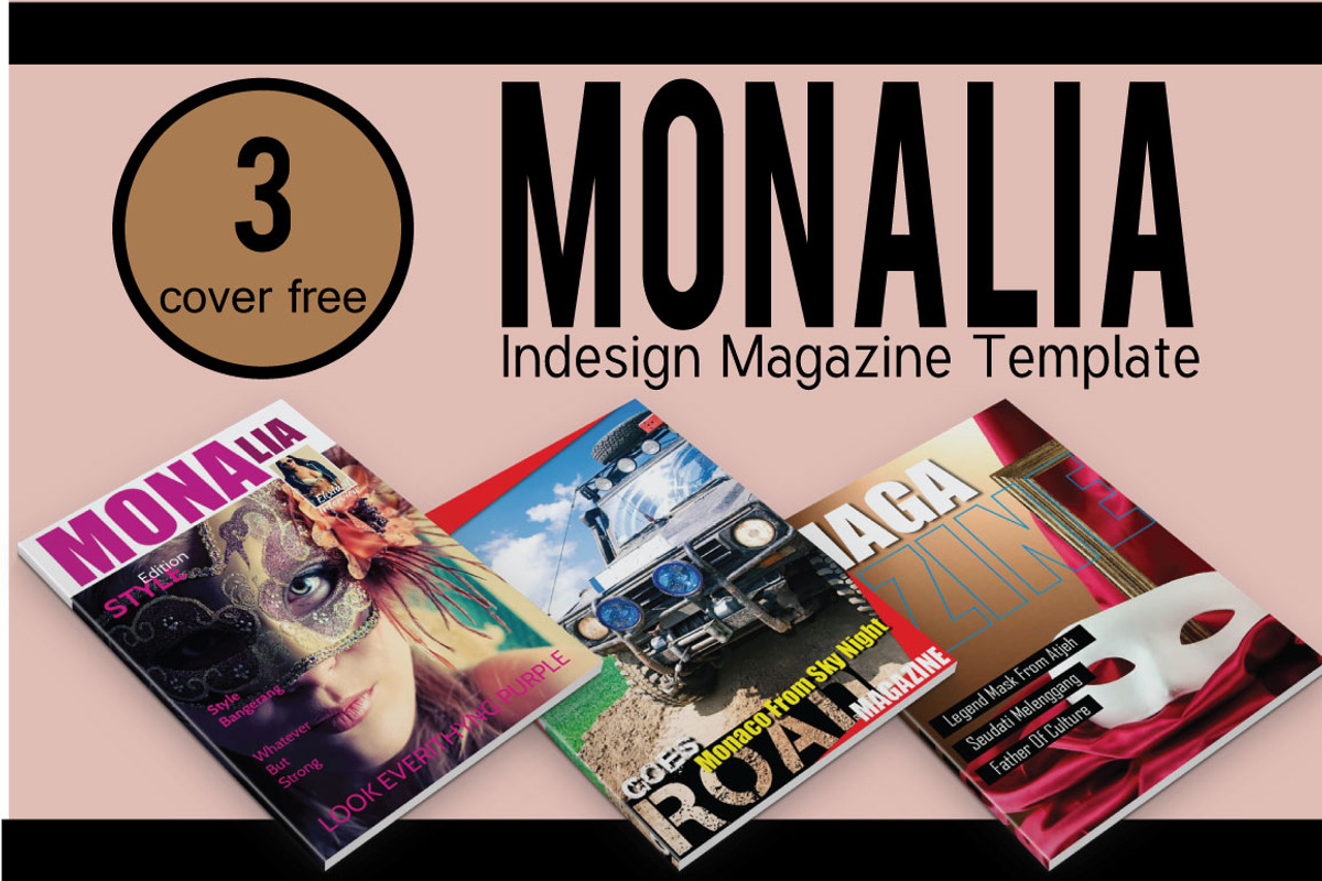 Monalia Indesign Magazine Template, a Magazine Template by Orlin (Photo 2 of 5)