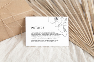 Boho 5x3.5 RSVP Card Mockup