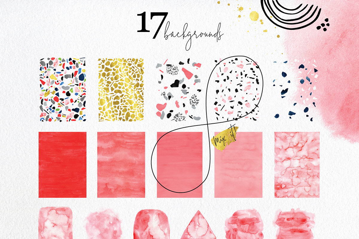 Collage TERRAZZO. Abstract DIY, an Object Graphic by Julie&Taily (Photo 3 of 10)