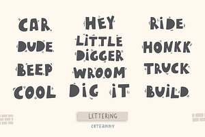 Little Diggers Clipart & Patterns