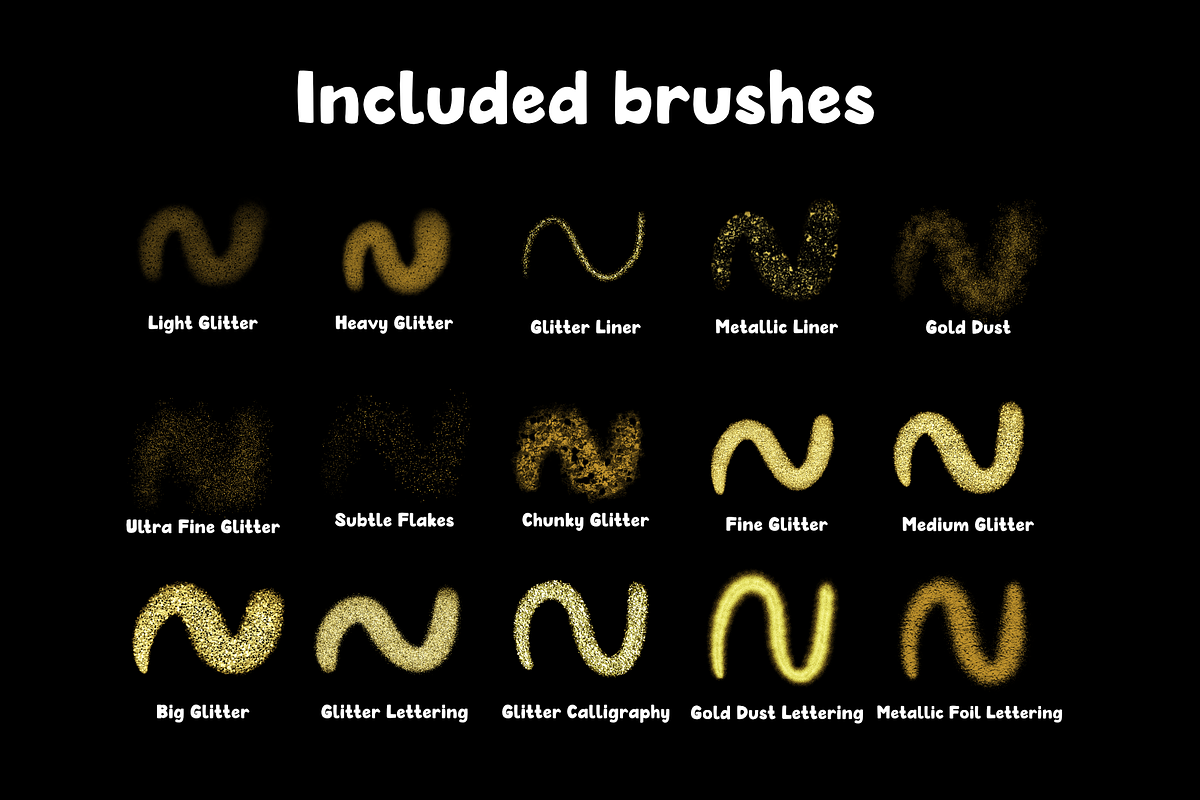 Glitter & Sparkle 2.0 for Procreate, a Brush Add-On by Design av MAD (Photo 2 of 10)