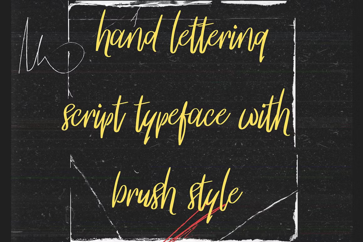 Heart Ticker Calligraphy Font, a Handwritten Font by GearShift (Photo 3 of 7)