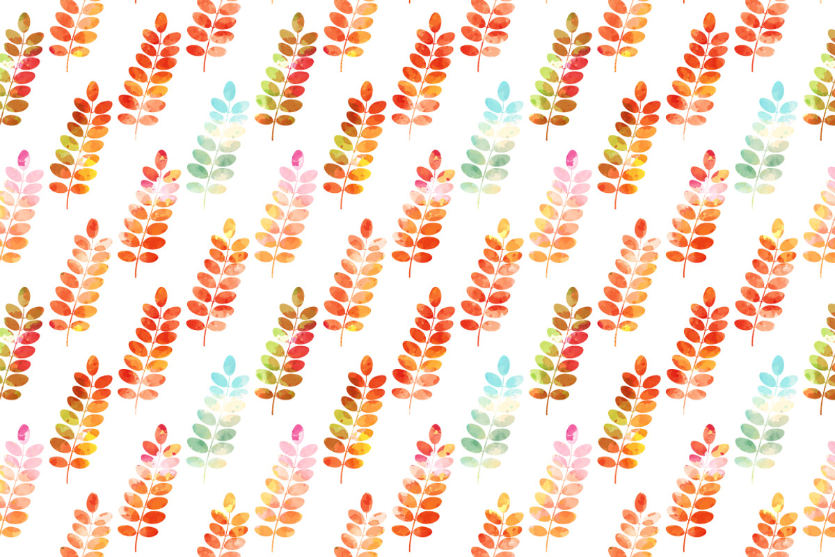 Set of autumn leaves+patterns., a Decorative Illustration by Della_Liner (Photo 6 of 8)