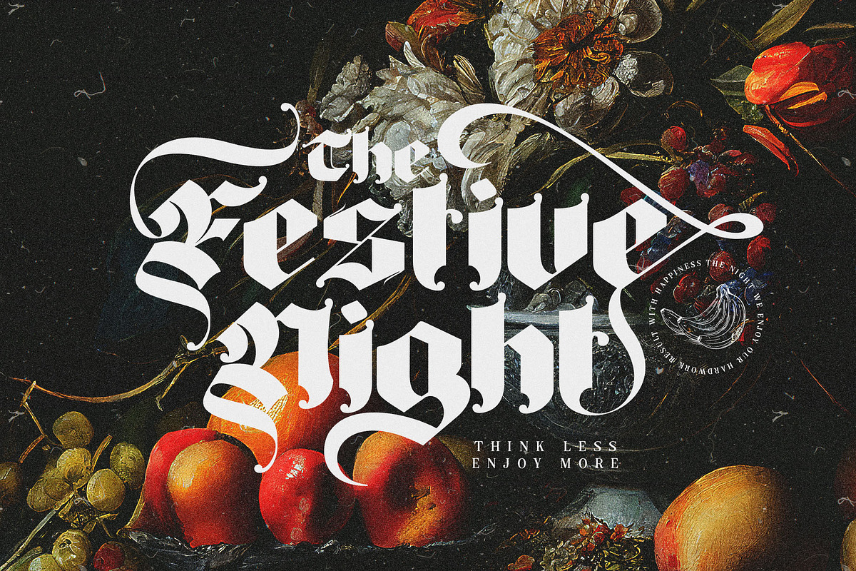 Big Fat Gothic Blackletter Typeface, a Blackletter Font by alit design (Photo 8 of 11)