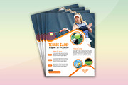 Tennis Camp Flyer Template, a Flyer Template by Creativpixl (Thumbnail 2 of 4)