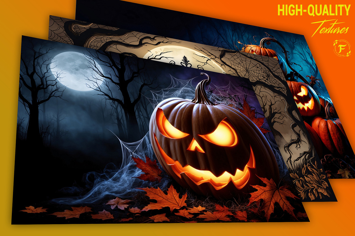 Creepy Halloween Pumpkin Wallpaper, a Background Graphic by Forhadx5 (Photo 2 of 8)