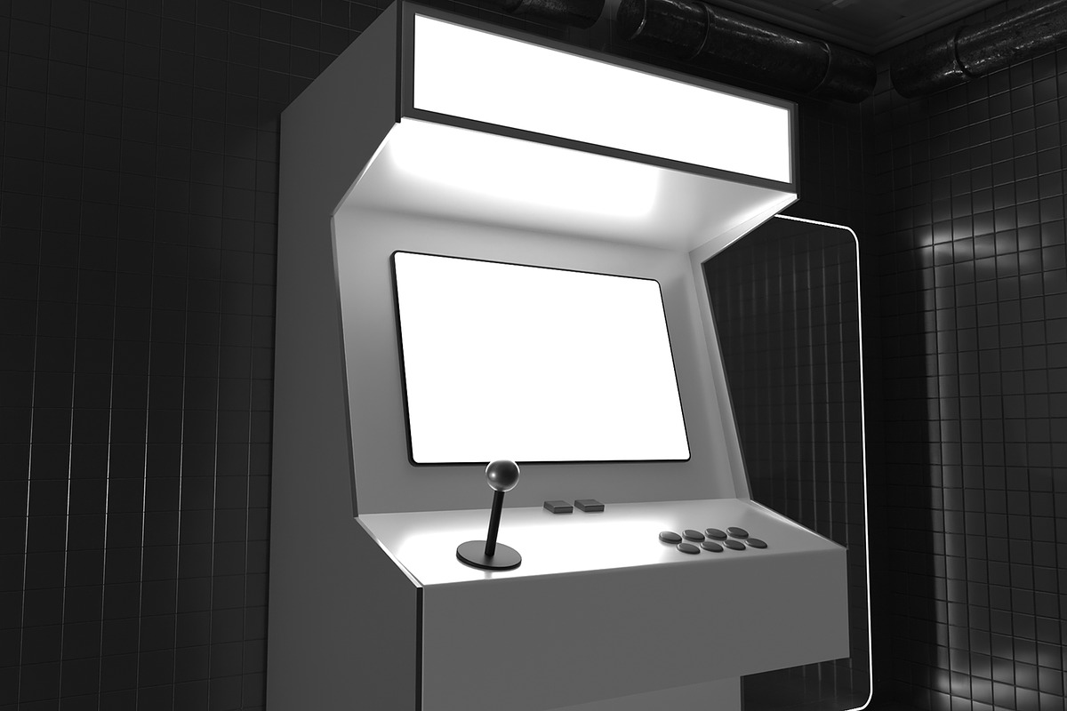 Arcade Screen Mockup, a Wearable Device Mockup by Unerispace (Photo 4 of 5)