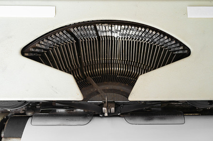 Old Thai traditional typewriter. Classic vintage antique manual, a Photo by Tampatra