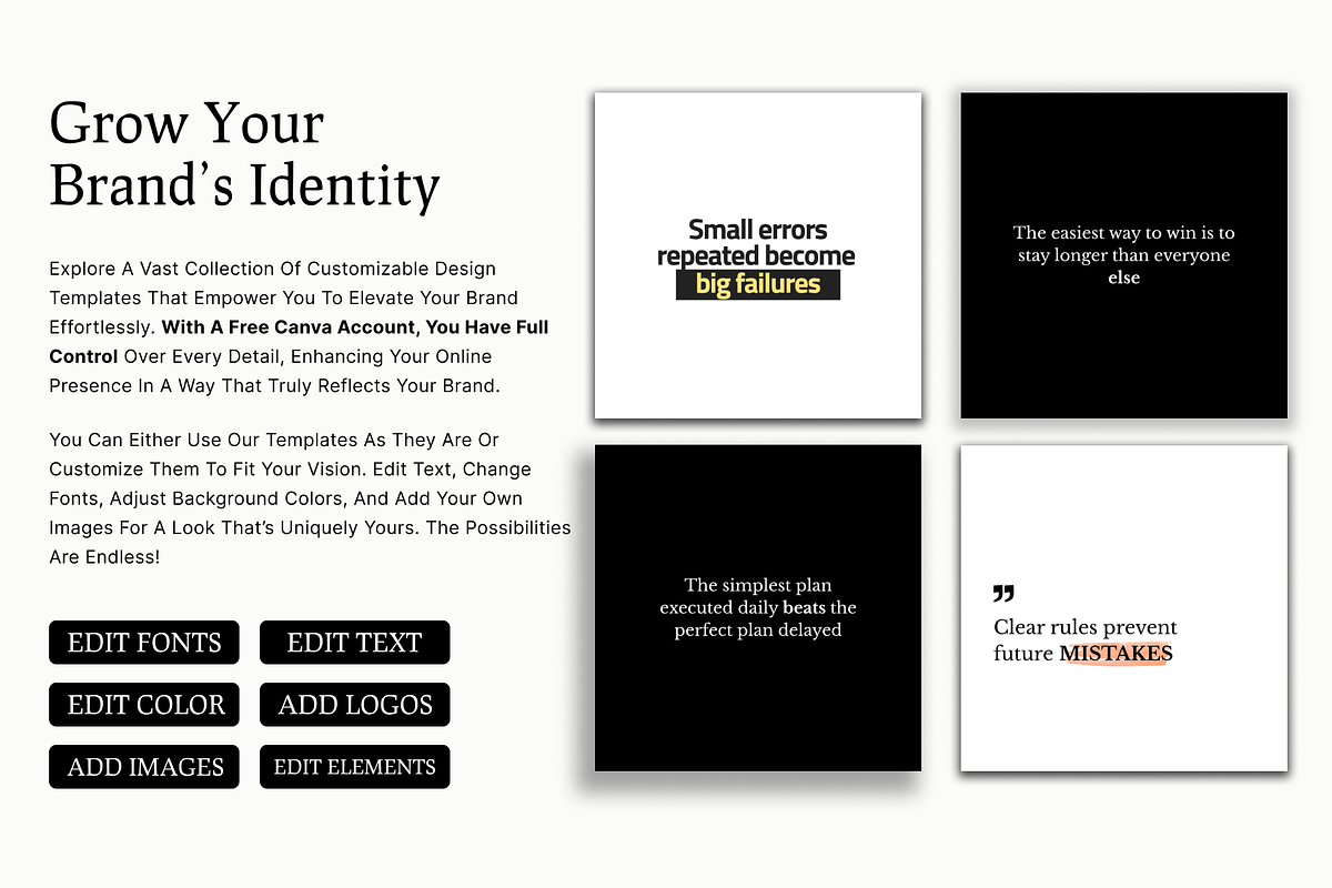 POSITIVE 50 INSTAGRAM POST TEMPLATE, a Social Media Template by RB Boutique (Photo 4 of 10)