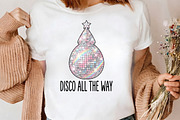 Disco All The Way Christmas PNG Art, a Seasonal Illustration by CrexoraLab (Thumbnail 3 of 4)