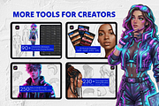 200+ Anime & Manga Eyes Procreate, a Brush Add-On by Selentaori Studio (Thumbnail 10 of 11)