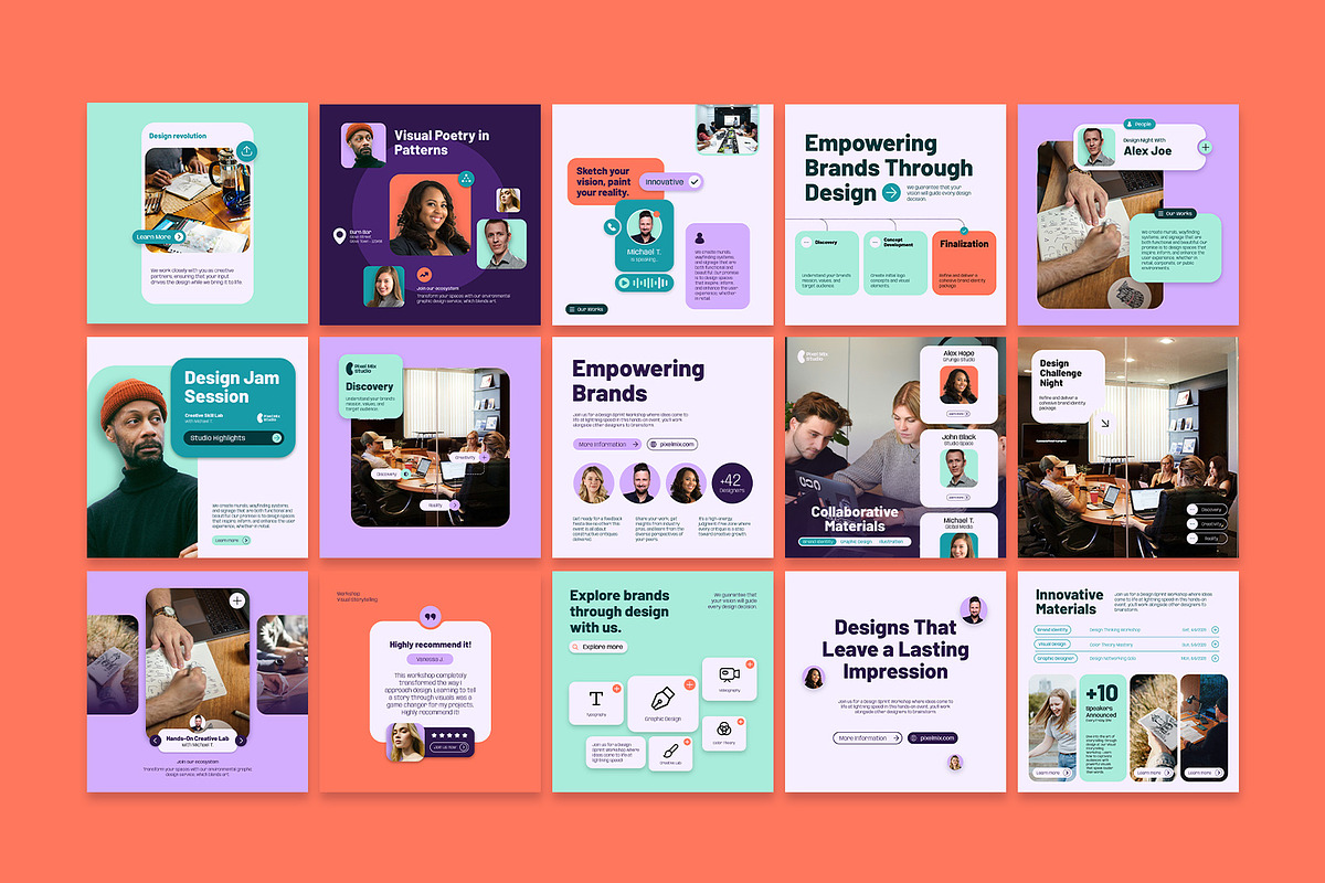 Creative Digital Agency Instagram, a Social Media Template by Louds Studio (Photo 3 of 4)