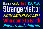 Ultimatum Super - heroic logo font, a Sans Serif Font by Comicraft Fonts (Thumbnail 2 of 5)