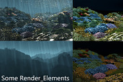 3D Cartoon Underwater Coral Reef Hab, an Environmental 3D Model by NOMODOL (Thumbnail 11 of 24)