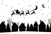 Holiday Village Silhouette Pack, an Illustration by hafijul (Thumbnail 6 of 21)