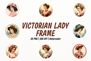 Victorian Elegant Lady Logo, a Person Illustration by New-School-Wave