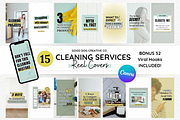 Home Cleaning Reel Covers, a Social Media Template by gooddogcreativeco (Thumbnail 1 of 9)