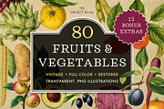80 Fruits & Vegetables, an Object Graphic by The Object Atlas (Thumbnail 1 of 10)