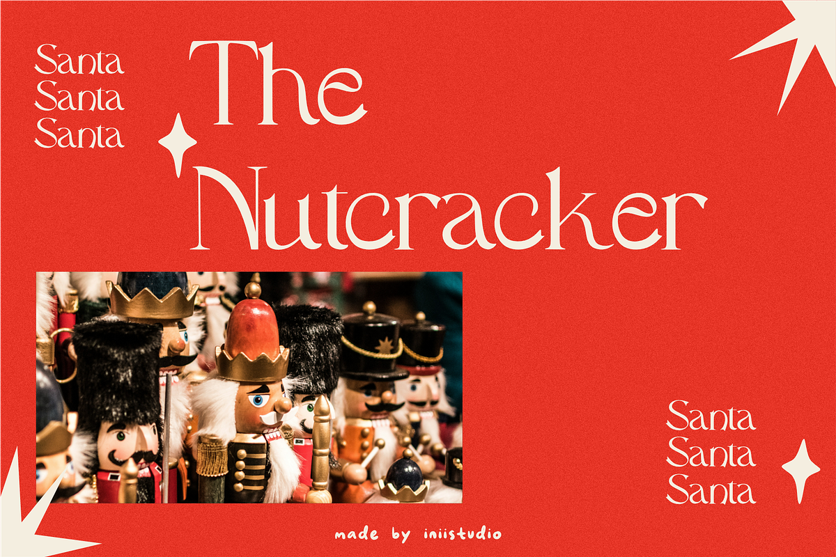 Santa - A Modern Christmas Font, a Serif Font by Iniistudio (Photo 4 of 6)
